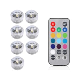 Led Submersible Night Light Lamp RGB Underwater Light Wedding Tea Light Vase Fish Tank Pool Party Christmas Decorative Lights