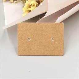 50pcs/lot 3.5x2.5cm Multi color Paper Cute Stud Earring Hang Tag Card Jewelry Display Packing Card Custom Logo Cost Extra