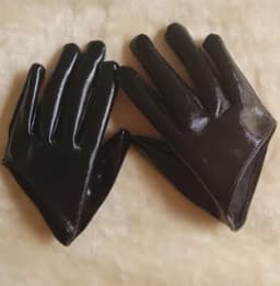 Men Women's Short Design PU Leather Half Palm Motorcycle Gloves Male Female Performance Dancing Gloves R982