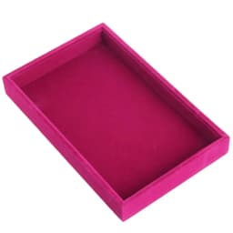 Stackable Velvet Jewelry Trays Organizer Jewelry Storage Box Display Trays Showcase Holder Closet Dresser Drawer