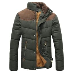 DIMUSI Winter Men Diamond Warm Parkas Jacket Men Casual Cotton Stand Collar Parkas Male Outwear Windbreaker Warm Coats Clothing
