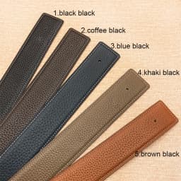 2026 WITHOUT BUCKLE 3.2cm 14colors Ciartuar new design for men women belt high quality cowskin genuine leather two sides