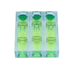 QASE High Precision CNC Acrylic Spirit Level Bubble 3 Lines Size 52x18x15mm 40x15x15mm 1PCS
