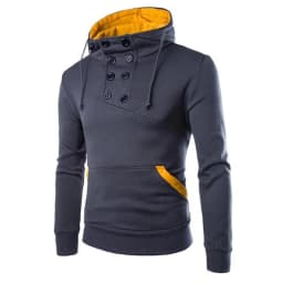 Autumn New Men Hoodies Sweatshirts Casual Solid Long Sleeve Hoodie Men Slim Fit Pullovers Sweatshirt Plus Size Hoody Streetwear