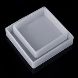Silicone Mould DIY Making Crafts Resin Casting Molds Including Cube Square for Resin Epoxy Candle Fondant Soap Bowl Mat