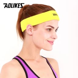 AOLIKES 1PCS High Quality Cotton Sweat Headband For Men Sweatband women Yoga Hair Bands Head Sweat Bands Sports Safety