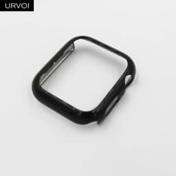 URVOI case for Apple Watch series 4 5 6 7 8 9 electroplating shiny Plastic bumper hard frame cover for iWatch Ultra-thin case