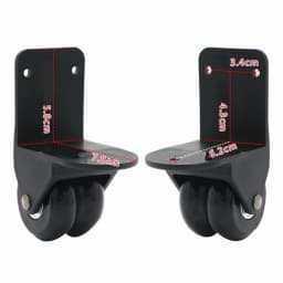2pc Replacement Luggage Wheel Double Row Roller Load Bearing Directional Suitcase Mute Wheel DIY Parts for Office Outdoor Travel