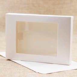 Deluxe multi color paper gift package& display box with clear pvc window wedding candy favors arts&krafts package box 10pcs