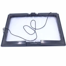 A4 Full Page Large 3X Giant Hands Free Desk Foldable Magnifying Glass Magnifier for Reading Sewing Knitting With 4 LED Light U