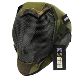TAK YIYING Airsoft Mask Full Face Mask War Game Steel Mesh Paintball Head Protective Mask Hunting Full Cover V6 Mask
