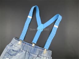 BD006-S 2.5*65CM Baby suspenders Dot print 11 colors adjustable kids pant suspenders for 1-8 years boys and girls free shipping