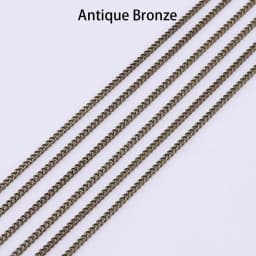 5M 1.3-2.5mm Gold Rhodium Copper Bulk Fine Necklace Chain For DIY Jewelry Making Supplies chains Findings Accessories Wholesale