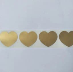 Scratch Off Sticker 50pcs 30x35mm Love Heart Shape 4 Colors For Secret Code Cover Home Game Wedding Message Card