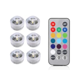Led Submersible Night Light Lamp RGB Underwater Light Wedding Tea Light Vase Fish Tank Pool Party Christmas Decorative Lights