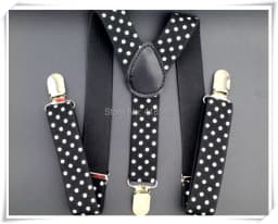 BD006-S 2.5*65CM Baby suspenders Dot print 11 colors adjustable kids pant suspenders for 1-8 years boys and girls free shipping