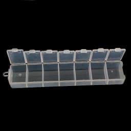 New Practical 3.3*15cm Plastic 7 Compartment Storage Box Case Bead Rings Jewelry Display Organizer