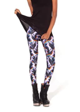 42 Design Women Galaxy Leggings Rainbow Cloud Black Green Muscle Mermaid printed Leggings pants Leggins 4XL