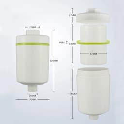 High flow replaceable universal KDF Shower Water Filter for bathroom beauty skin heavy metal chlorine impurities removal