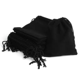 100pcs 12*10Cm Black Velvet Gift Drawstring Pouch Bags,Party Jewelry Gift Bag Christmas Candy Wedding Gift Bags Jewelry Packing
