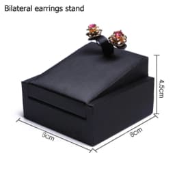 Jewelry Retail Store Black PU Ring Earring Stand Holder Bust Bangle Organzier Set Jewelry Pendant Necklace Chain Chokers Display