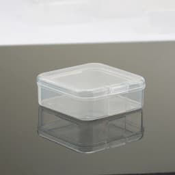 5.5x5.5x2.1cm square Plastic Storage Box Jewelry Container Transparent Square Box Case Container for Jewelry Beads Earrings