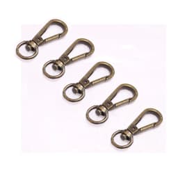 5Pcs 4 Sizes Metal Swivel Trigger Lobster Clasps For Bag Hook Key Chain DIY Zinc Alloy Gold Silver Belt Buckle Bag Accessories