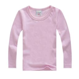 Boys Long Sleeve T Shirts For Children Spring Autumn pure color T-shirt Cotton 1 -15T Kids Clothing Baby Girls Tops Tees Clothes