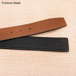 2026 WITHOUT BUCKLE 3.2cm 14colors Ciartuar new design for men women belt high quality cowskin genuine leather two sides