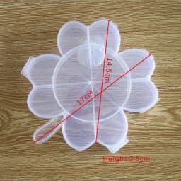 White Pink Cheap DIY Plastic lots Adjustable Jewelry Storage Box Case Craft Organizer Beads Container for joyeros organizador