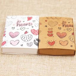 New Dreamcatcher/Marble Pattern Gift Box Vintage Kraft/White Uk & USA/France Country Stamp Wedding/Candy Box 12 Boxes + 12 Cards