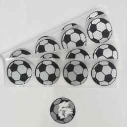 25mm, 1" Inch Round Football Pattern Scratch Off Stickers Blank For Secret Code Cover Home Game Wedding