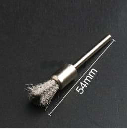 10pcs Jewelry Cleaning Tool Kit 2.35MM Shank Soft Bristle Wheel Brass Cup Brush For Grinder Rotary Tool