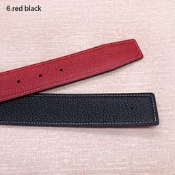 2026 WITHOUT BUCKLE 3.2cm 14colors Ciartuar new design for men women belt high quality cowskin genuine leather two sides