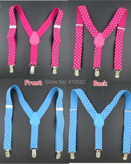 BD006-S 2.5*65CM Baby suspenders Dot print 11 colors adjustable kids pant suspenders for 1-8 years boys and girls free shipping