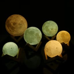 Original Rechargeable 3D Lights Print Moon Lamp Touch Switch Moon Light Bedroom Desk Lamp Led Night Light 3d Lamp Creative Gift