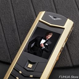 Metal Body Luxury Bar Phone K9 Dual Sim Bluetooth Dialer Senior Mobile Cellphone Invisible Keyboard V9