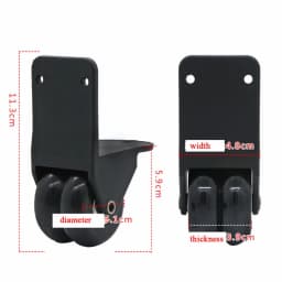 2pc Replacement Luggage Wheel Double Row Roller Load Bearing Directional Suitcase Mute Wheel DIY Parts for Office Outdoor Travel