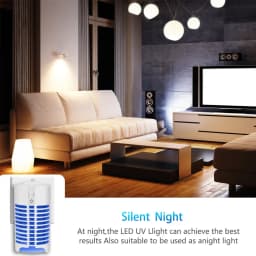 Indoor Bug Zapper Flying Insect Killer Using Unique UV Light Trap Technology & Sensor | Electronic Fly Repeller/Repellent