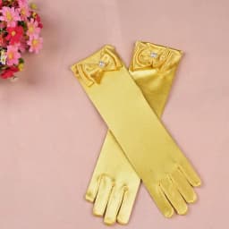 Thin Elastic Children's Day Professional Dance Gloves Long Lace Bow Tie Accessories Gloves Girls Princess Gloves Kids Gift G195