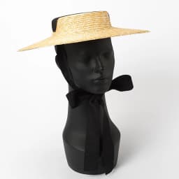 Wide Brim Boater Hat Brim Straw Hat Flat Women Summer Kentucky Derby Hat White Black Ribbon Tie Sun Hat Beach Cap