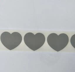 Scratch Off Sticker 50pcs 30x35mm Love Heart Shape 4 Colors For Secret Code Cover Home Game Wedding Message Card