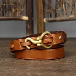 2CM Top Quality Thin Cowskin Real Genuine Leather Belts for Women Luxury Female Belt Decorative Simple Waist Belt For Jeans