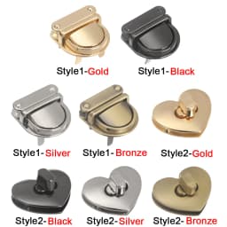 1Pcs Metal Durable Clasp Turn Lock Twist Lock for DIY/Repair Handbag Purse Luggage Hardware Closure Bag Parts Accessorie
