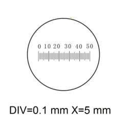 Eyepiece Micrometer Diameter 19mm Optical Glass Cross Ruler Net for Biogolical Microscope 23.2mm Ocular DIV 1 0.1 0.05 0.2 mm