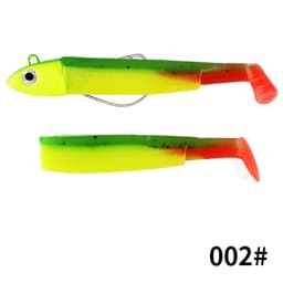 FTK Soft Black Minnow Head 5g 12g 25g Soft Lure Jig Bait Bass Pike Fishing Silicone Baits Crank Hook Jigging Bass Zander