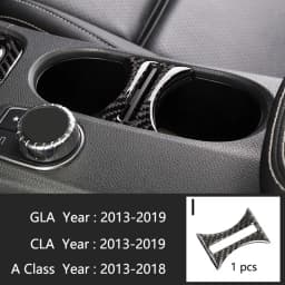 Carbon Fiber For Mercedes A GLA CLA Class W176 X156 C117 Car Interior Gearshift AC CD Panel Door Armrest Cover Trim Accessories