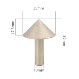Versery 20-60mm 90 Degree Vacuum Brazed Diamond Countersink Chamfering Tool Drill Bit for Tile Marble Granite Quartz Stone