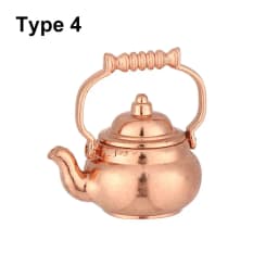 1:12 Scale Dollhouse Kettle Miniature Teapot Mini Watering Pot Doll Accessories Scene Model Dolls House Furniture Playing Gift