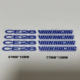 Wholesale car styling rim sticker RAYS VOLK TE37 CE28 RACING WORK ADVAN ENKEI SSR WEDSSPORT PVC decoration tire wheel sticker wa